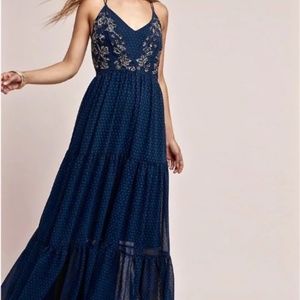 Anthropologie Ranna Gill Beaded Dress